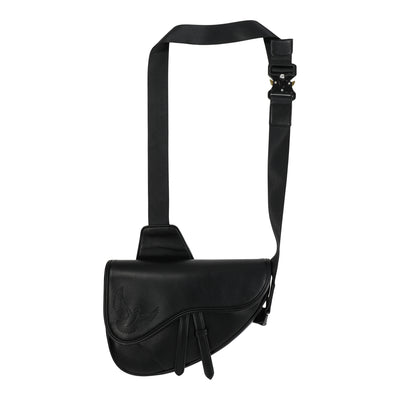 Leather Saddle Bag (Black)