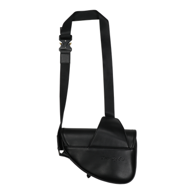 Leather Saddle Bag (Black)