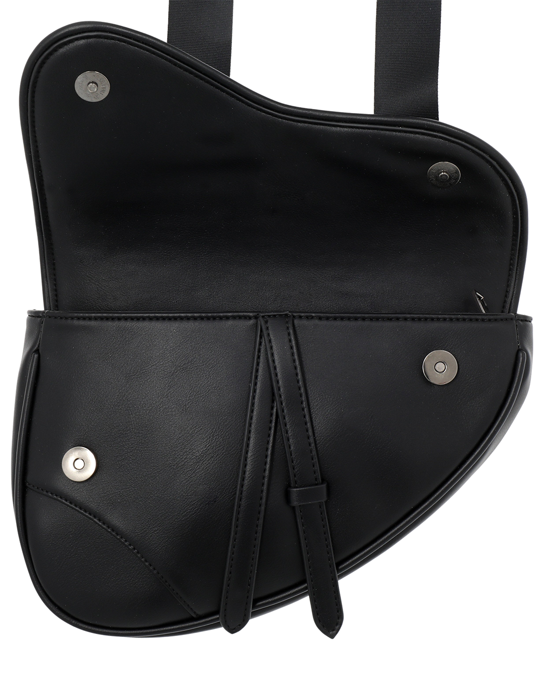Leather Saddle Bag (Black)